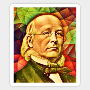 Horace Greeley Snow Portrait | Horace Greeley Artwork 9 Magnet